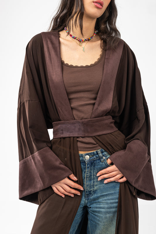 ZAHYA Multiway Belt in Dark Brown