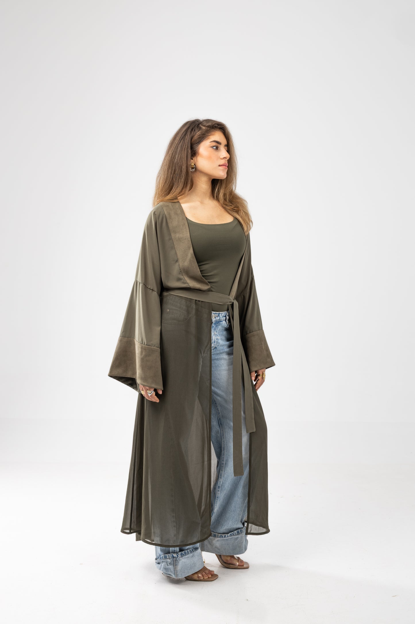 ZAHYA Basic Belt in Olive Green