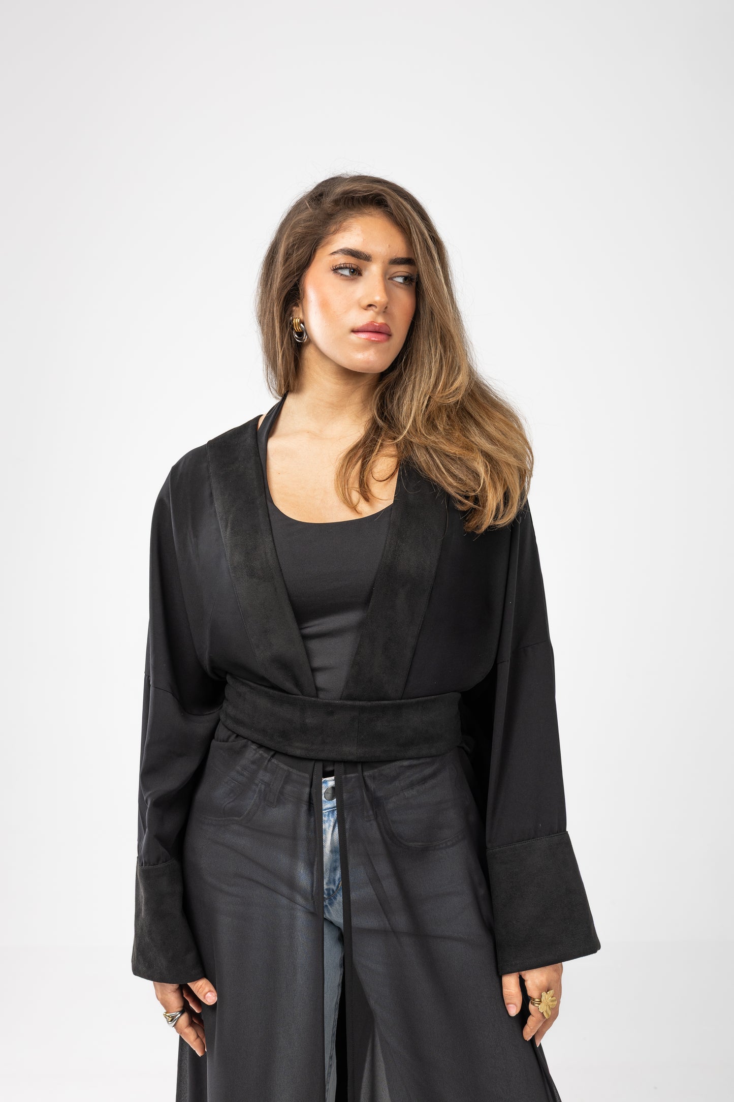 ZAHYA Multiway Belt in Dark Black