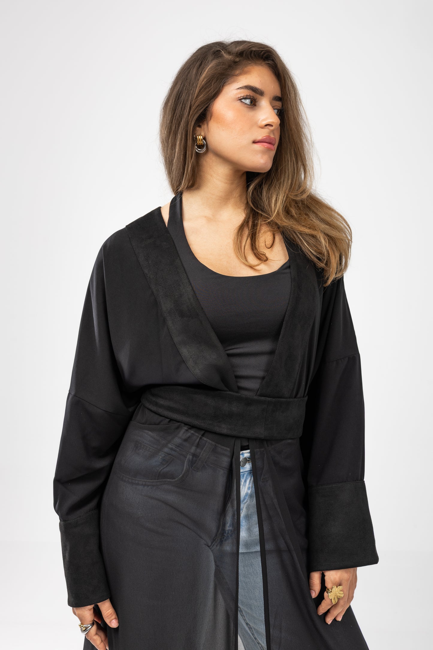 ZAHYA Multiway Belt in Dark Black