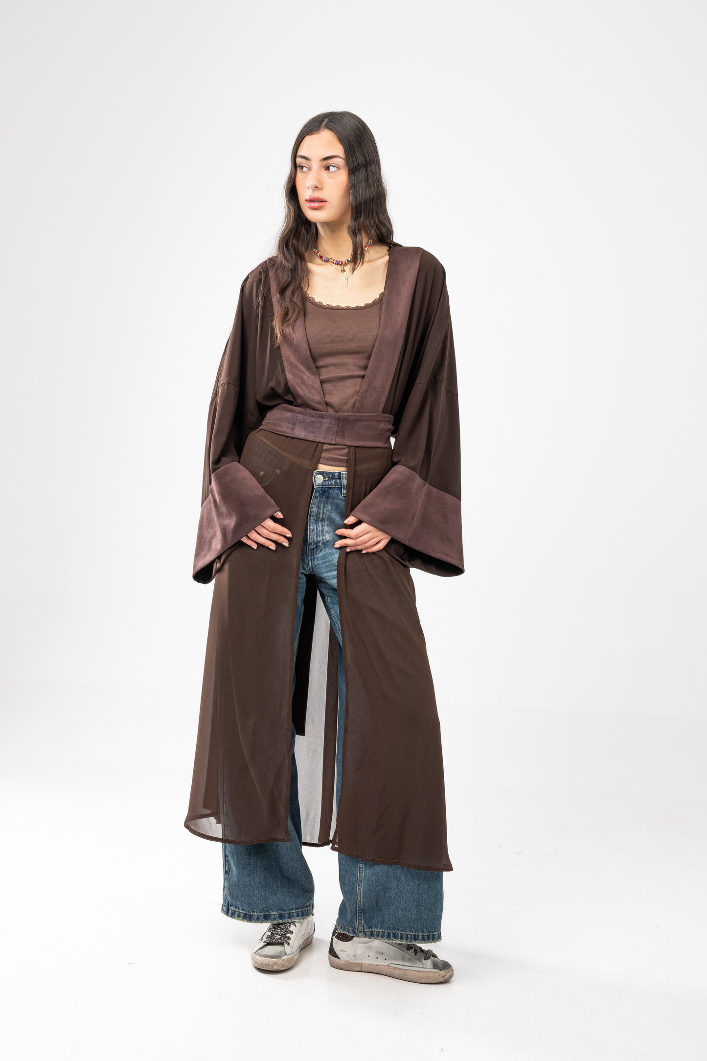 ZAHYA Multiway Belt in Dark Brown