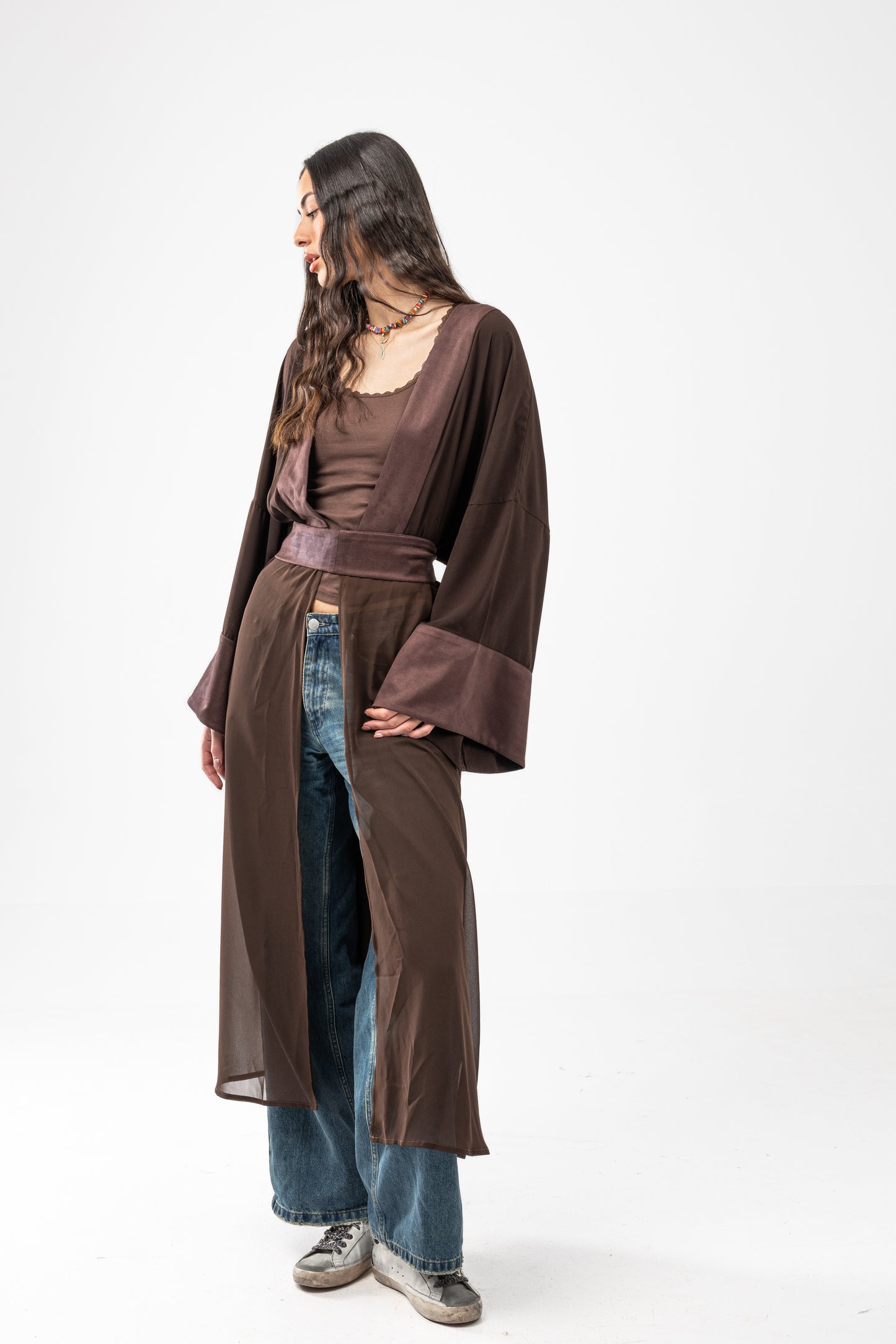 ZAHYA Multiway Belt in Dark Brown