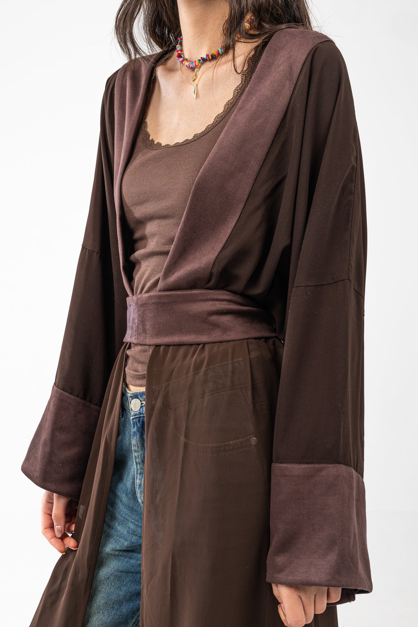 ZAHYA Multiway Belt in Dark Brown