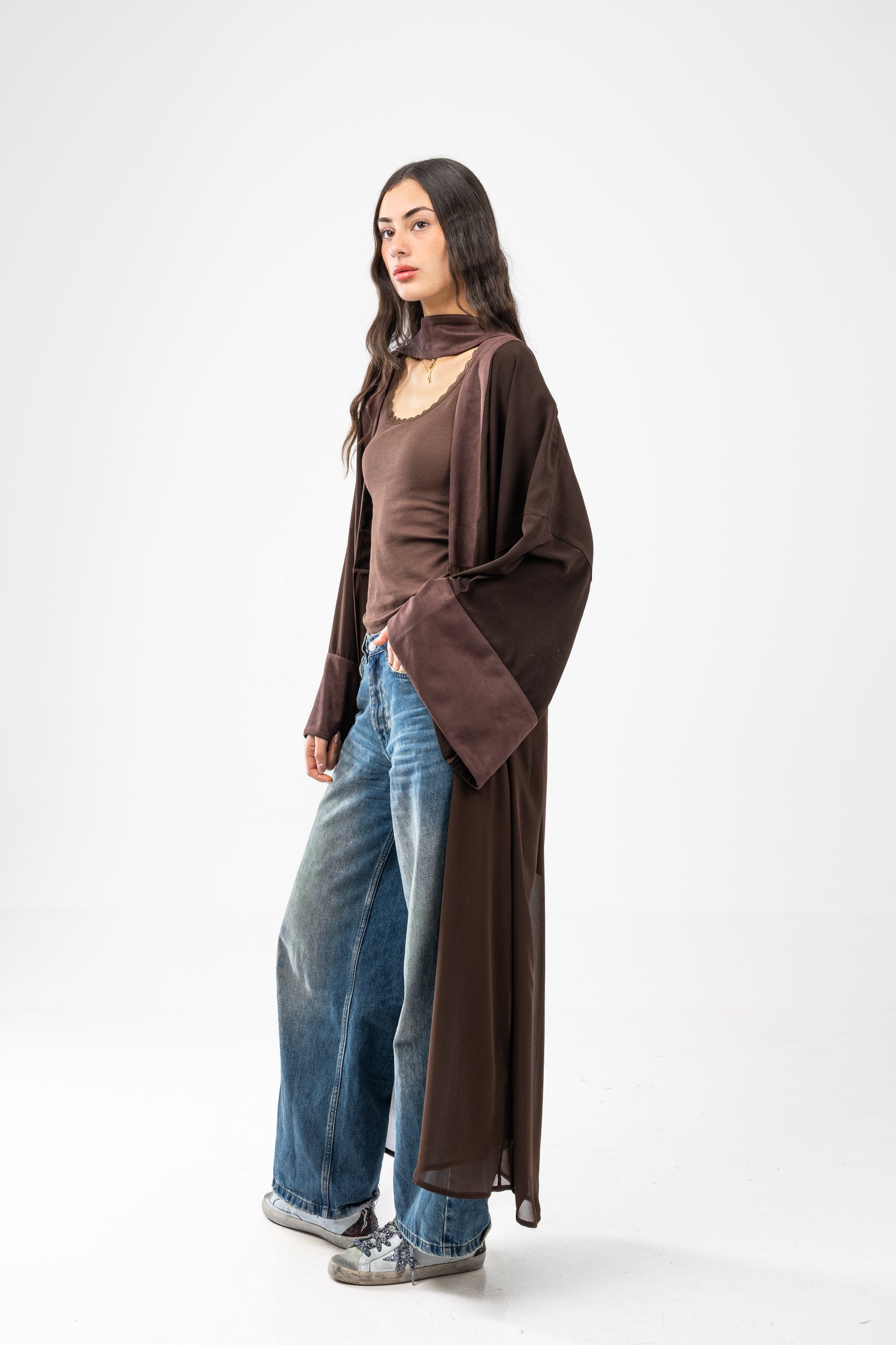 ZAHYA Multiway Belt in Dark Brown