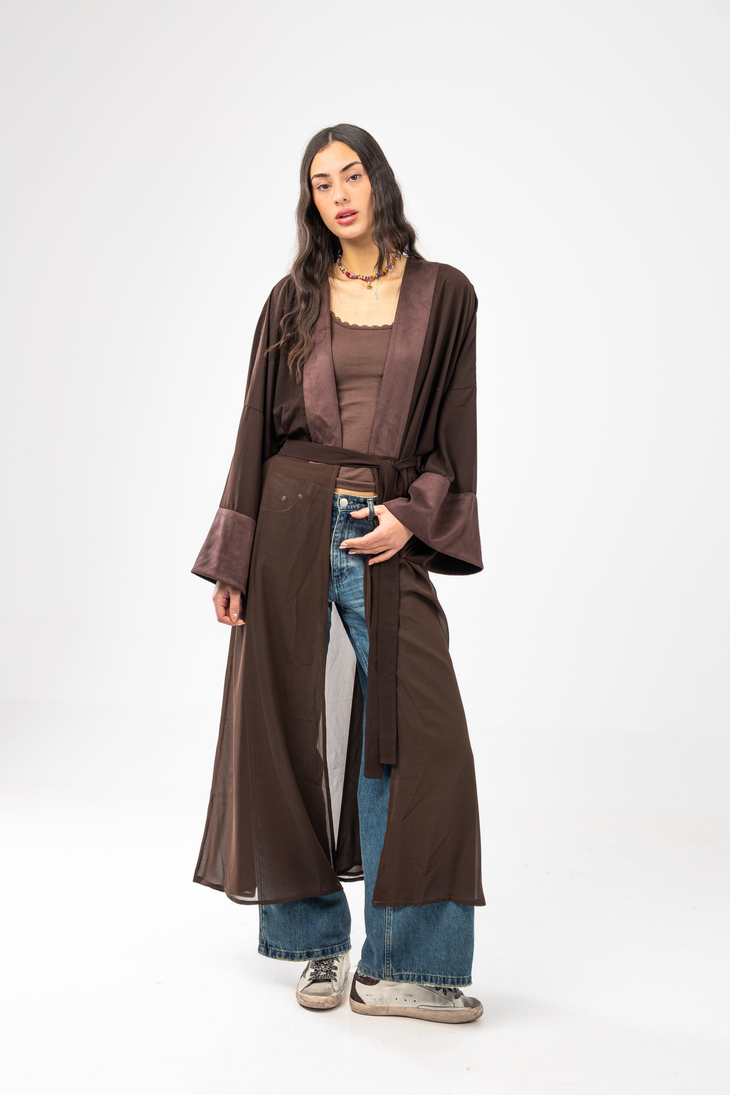 ZAHYA Basic Belt in Dark Brown