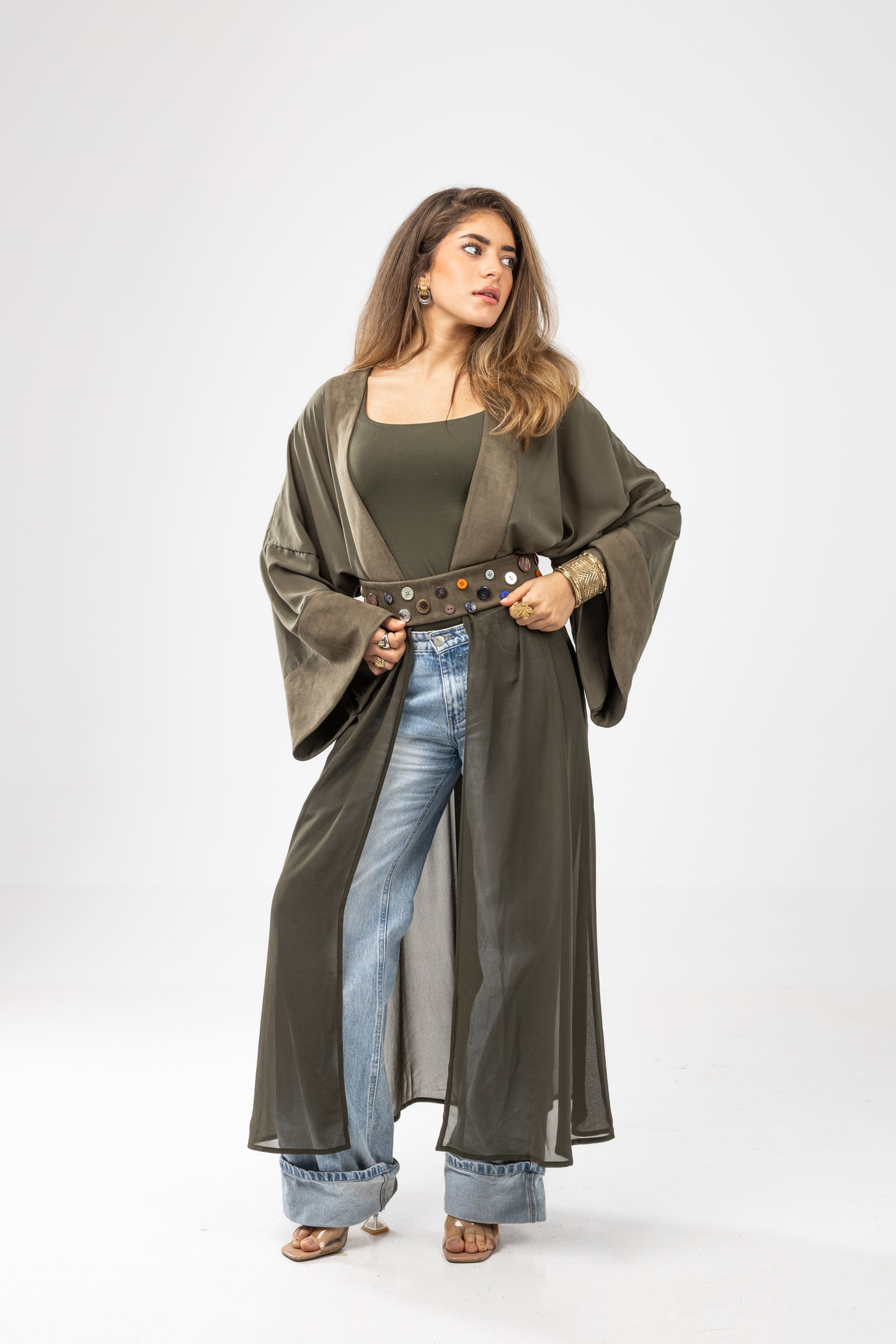 ZAHYA All Belts in Olive Green