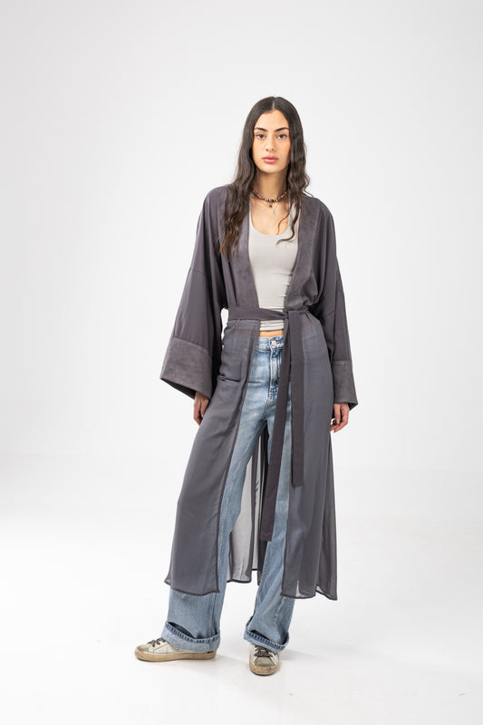 ZAHYA Basic Belt in Grey