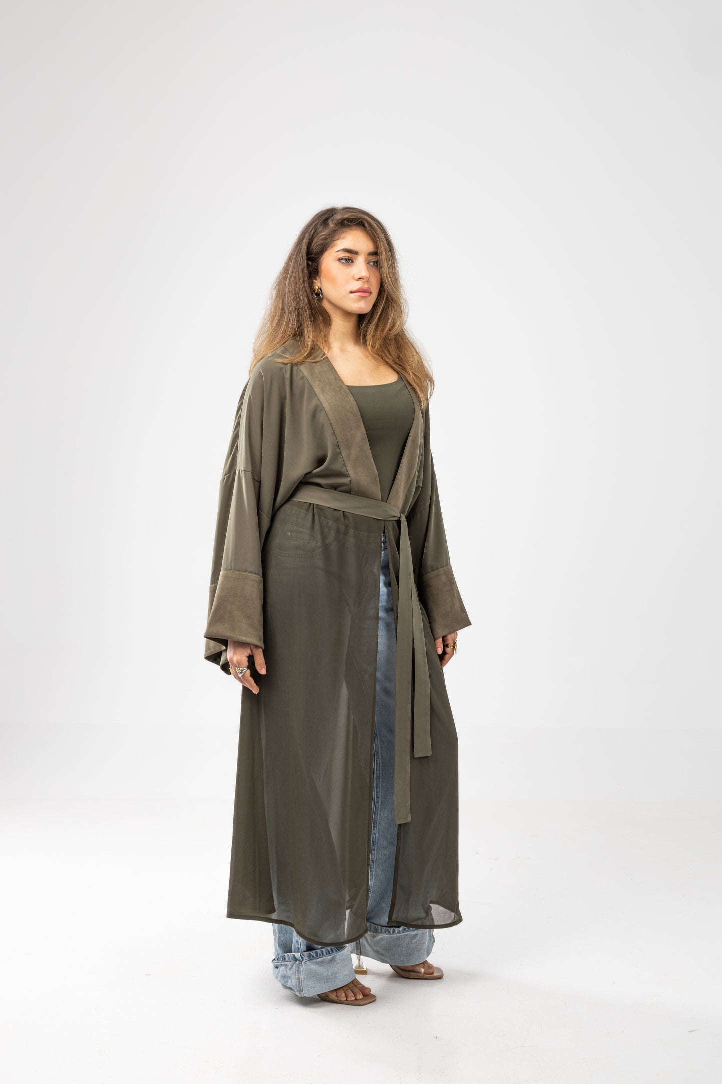 ZAHYA Basic Belt in Olive Green